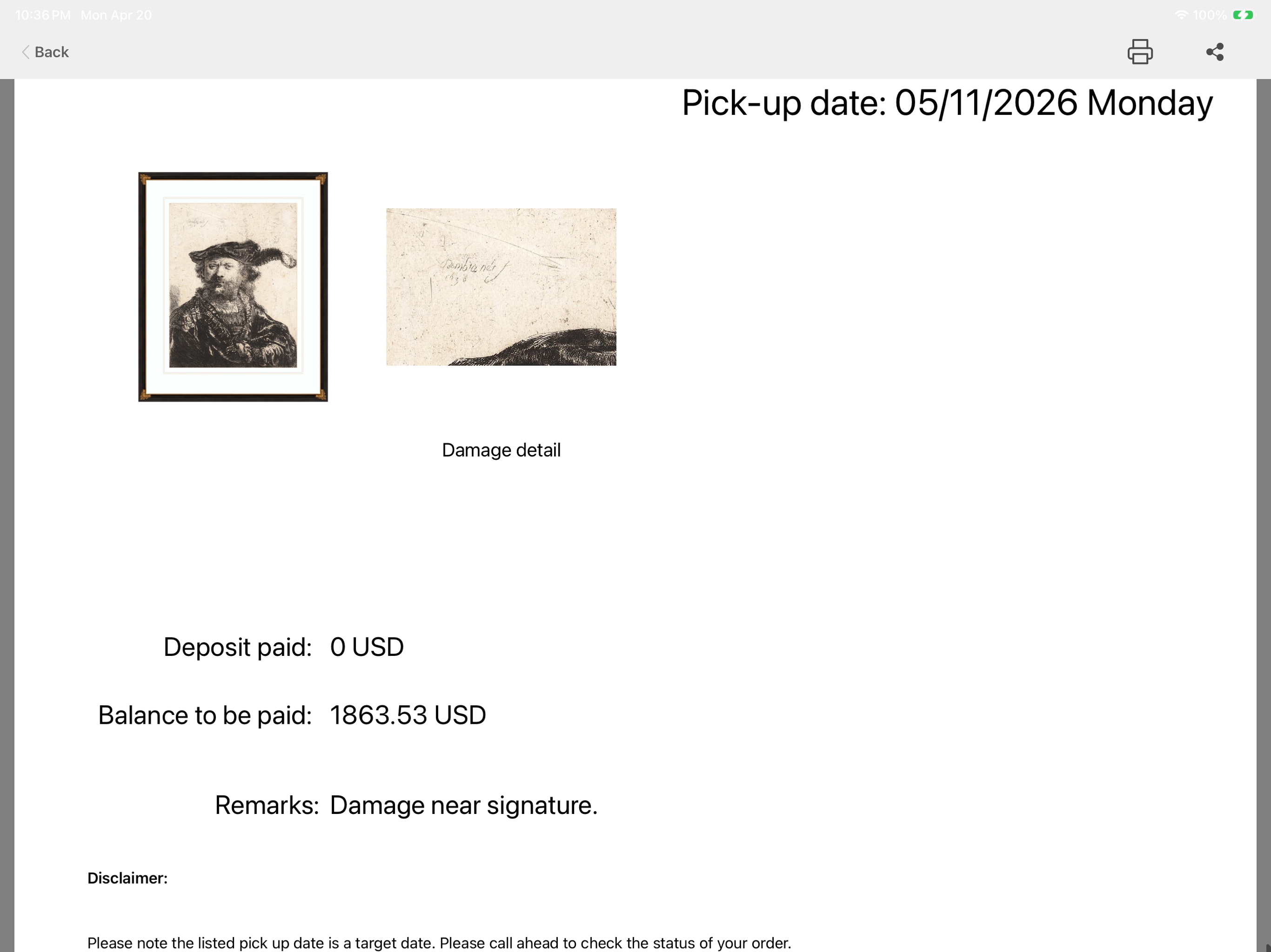 Proofs of receipt